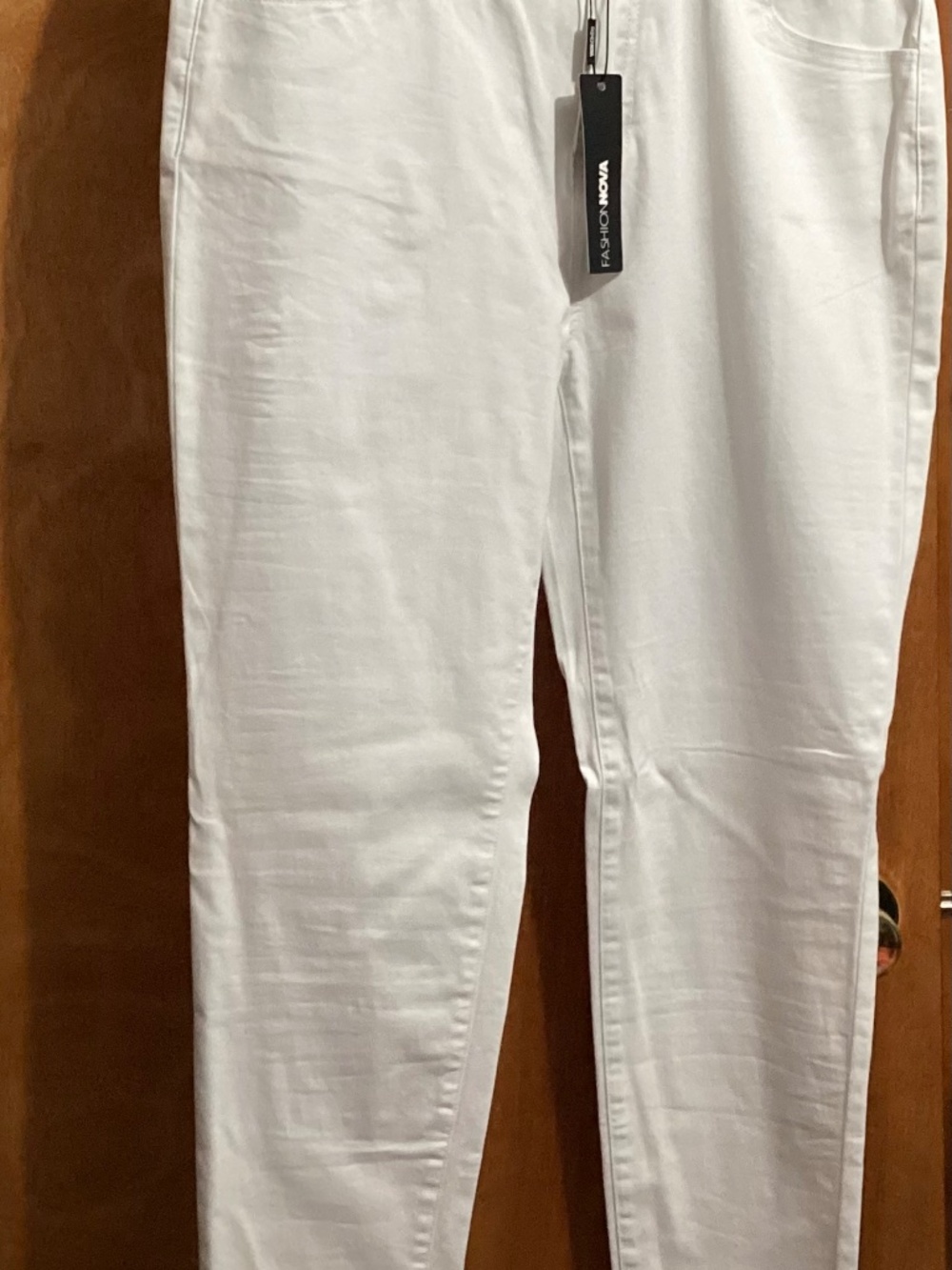 Fashion Nova White Classic Mid-Rise Skinny Jeans NWT - Picture 6 of 8